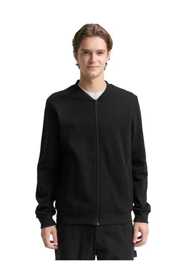 TOM TAILOR Sweatjacke schwarz