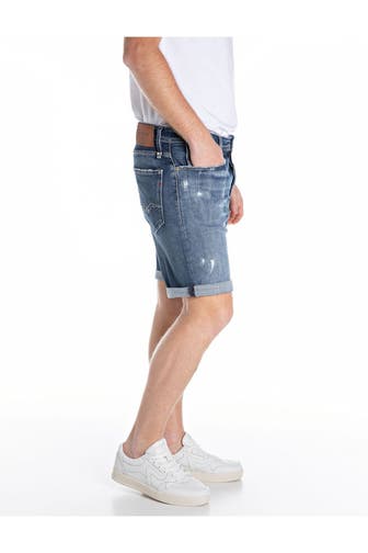 REPLAY Jeansshorts dunkelblau