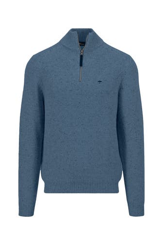 FYNCH-HATTON Wollmix-Stricktroyer azurblau