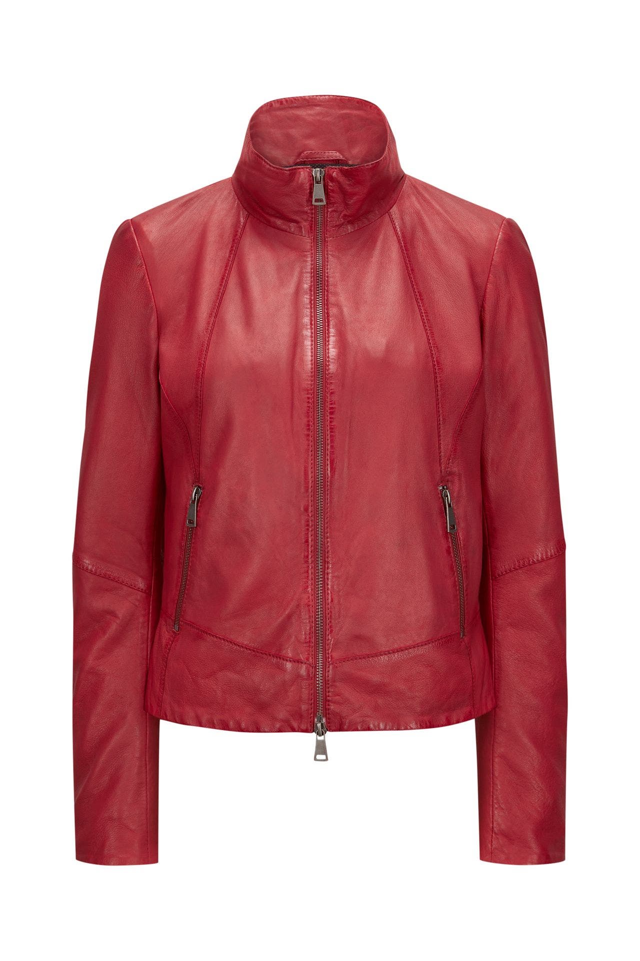 MILESTONE Lederjacke 'Kiba' rot, Bild 1