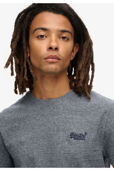 SUPERDRY - T-Shirt 'Essential Logo' gestreift