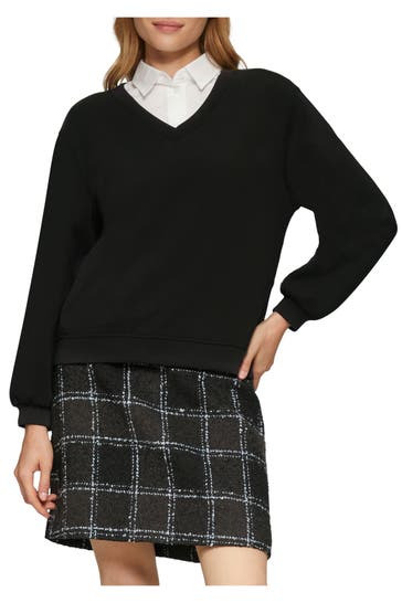 S.OLIVER Sweatshirt schwarz