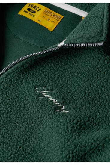 SUPERDRY - Fleece-Troyer tannengrün