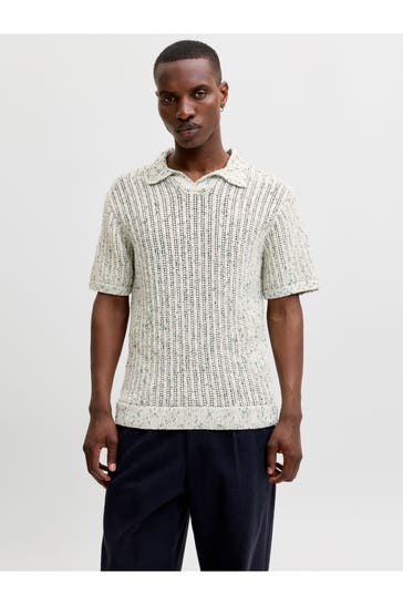 JACK & JONES Strickshirt gemustert