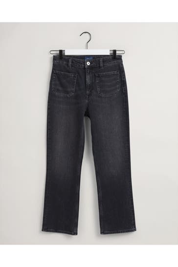 GANT Jeans schwarz straight