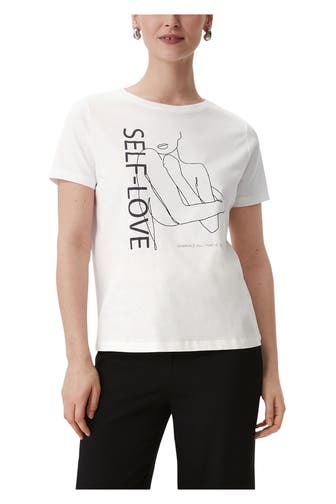 COMMA, T-Shirt weiß