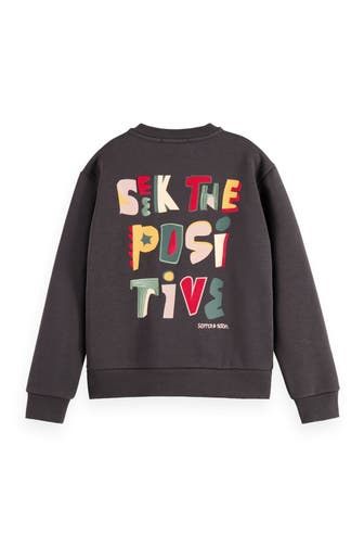 SCOTCH & SODA Sweatshirt dunkelgrau