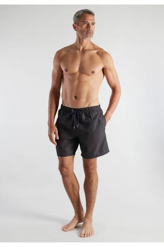 BUGATTI Badeshorts 'Amalfi' schwarz gemustert