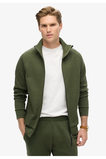 SUPERDRY Sweatjacke oliv