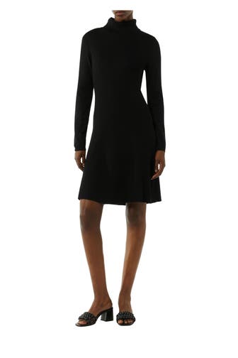 COMMA, Strickkleid schwarz