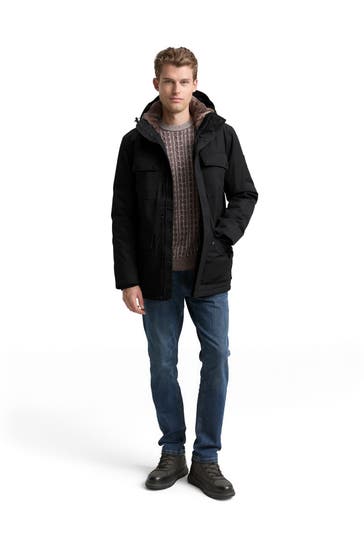 TOM TAILOR Parka schwarz
