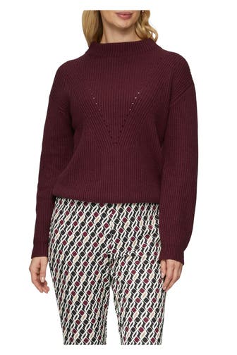 S.OLIVER BLACK LABEL Strickpullover burgunder