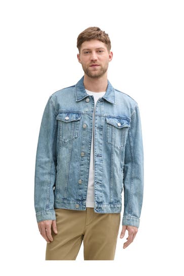 TOM TAILOR Jeansjacke blau