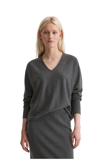MARC O'POLO Strickpullover dunkelgrau