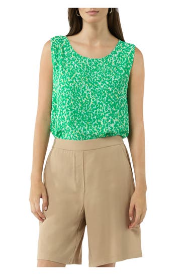 COMMA, Blusentop grün gemustert