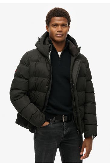 SUPERDRY Steppjacke schwarz