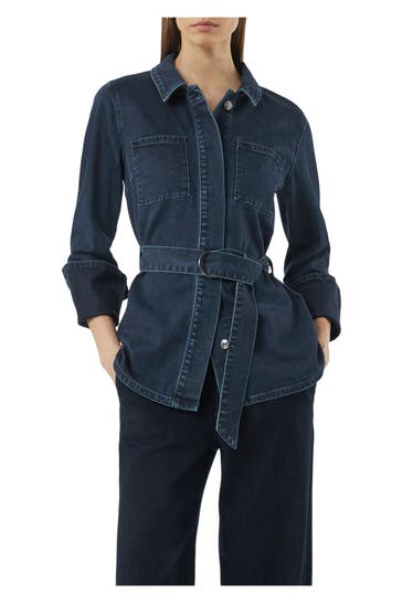 COMMA, Jeansjacke dunkelblau