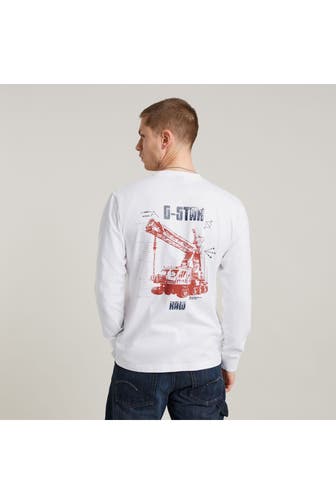 G-STAR Longsleeve weiß