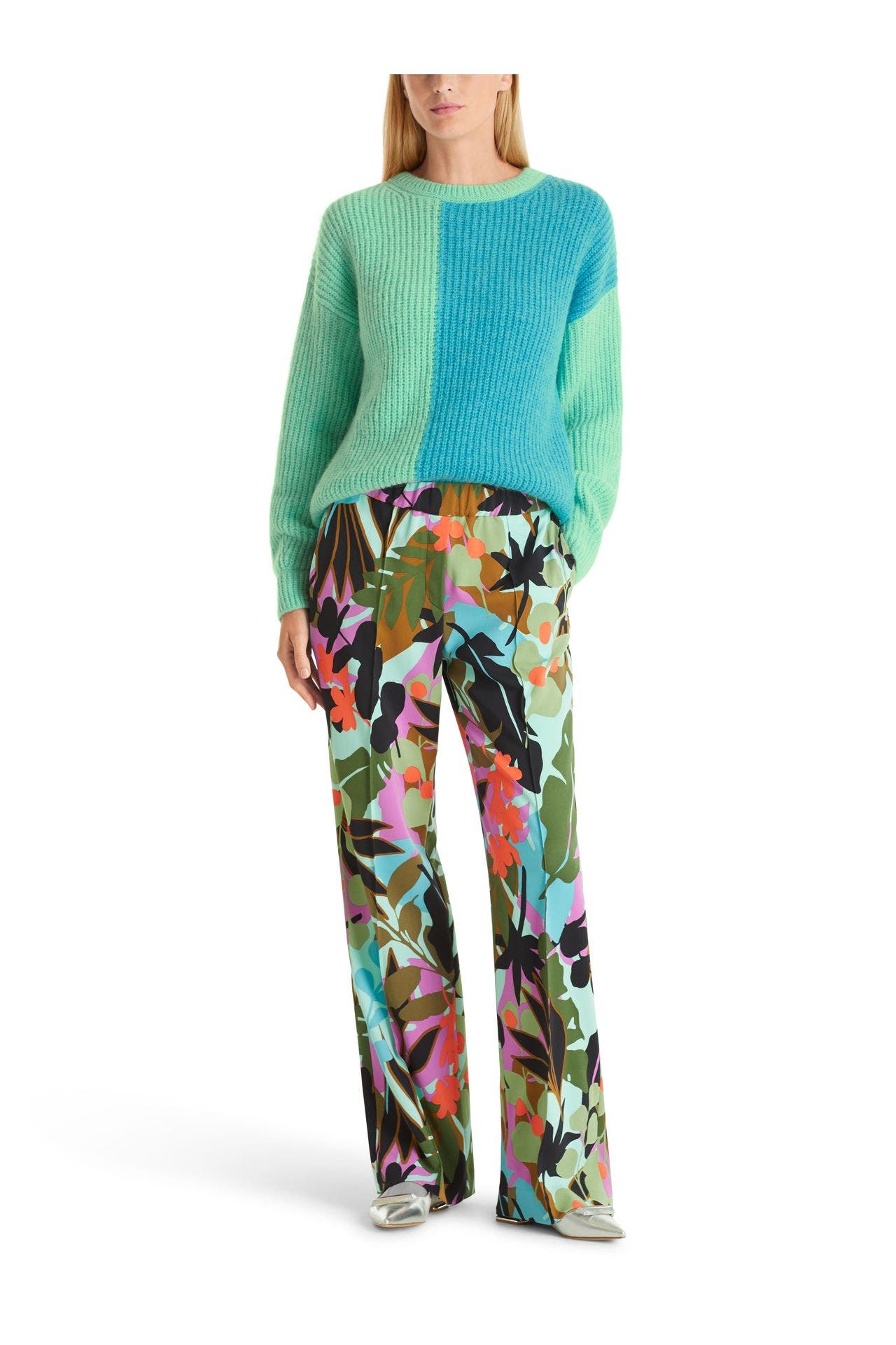 MARC CAIN Wollmix-Pullover zweifarbig, Bild 1