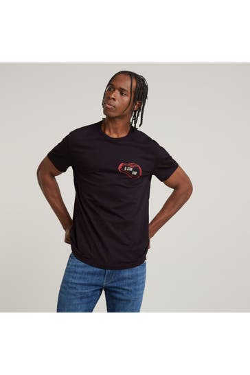 G-STAR T-Shirt schwarz
