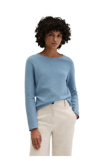 MARC O'POLO Strickpullover azurblau