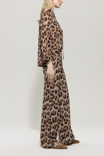 LUISA CERANO Stoffhose animal