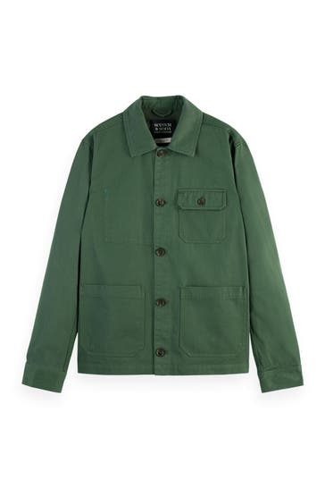SCOTCH & SODA Overshirt dunkelgrün