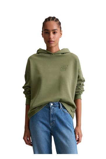 MARC O'POLO DENIM Hoodie salbeigrün