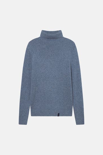 COLOURS & SONS Wollmix-Pullover taubenblau
