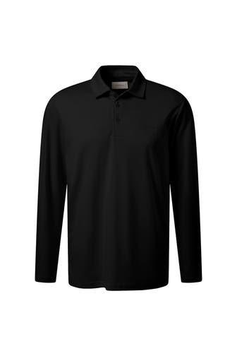 BALDESSARINI Langarm-Polo 'Pino' schwarz
