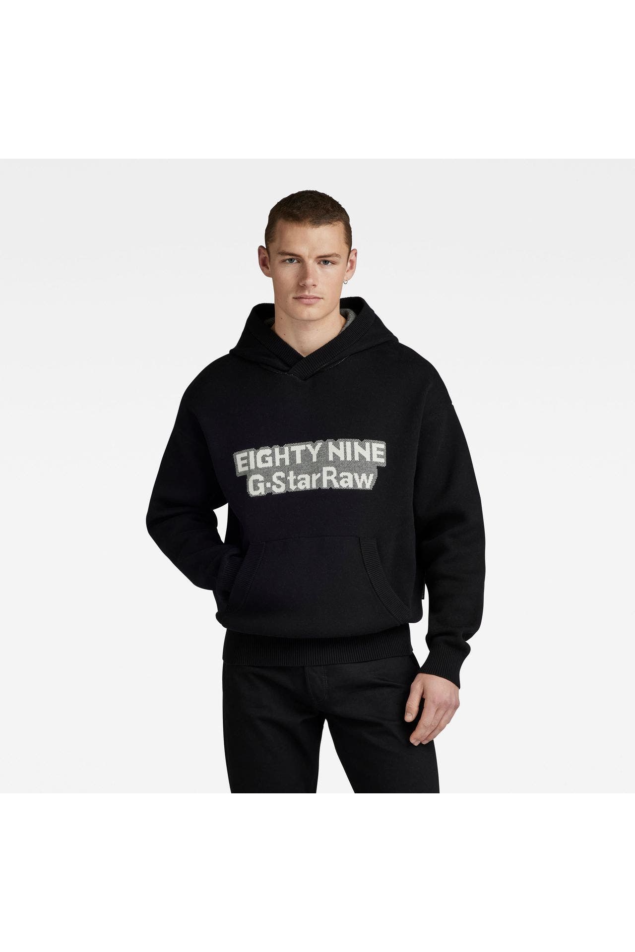 G-STAR Strick-Hoodie schwarz, Bild 1