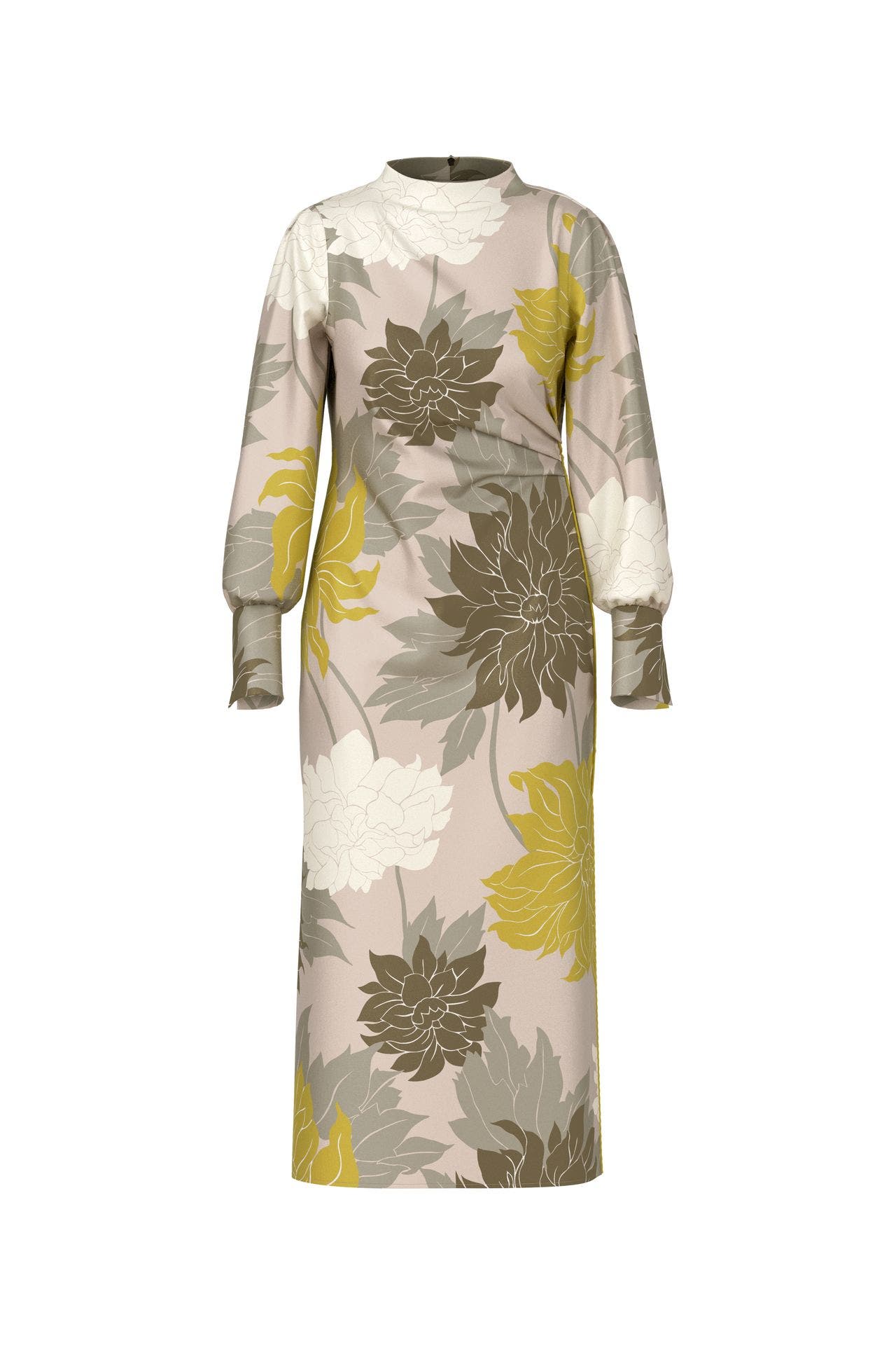 MARC CAIN Seidenmix-Kleid floral, Bild 1