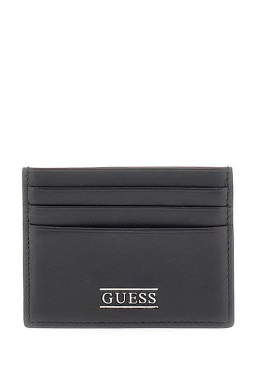 GUESS Kartenetui 'Boston' schwarz
