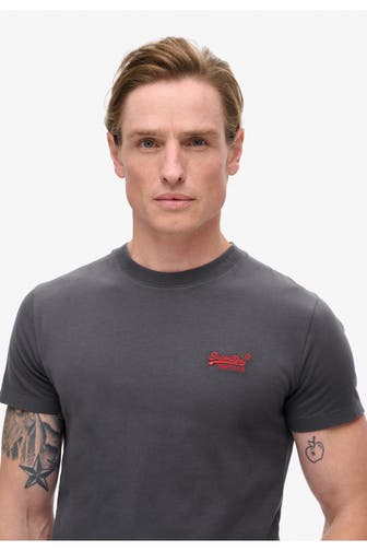 SUPERDRY T-Shirt 'Essential Logo' dunkelgrau
