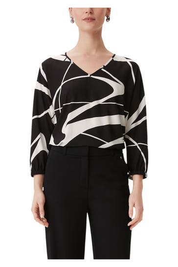 COMMA, Blusenshirt gemustert
