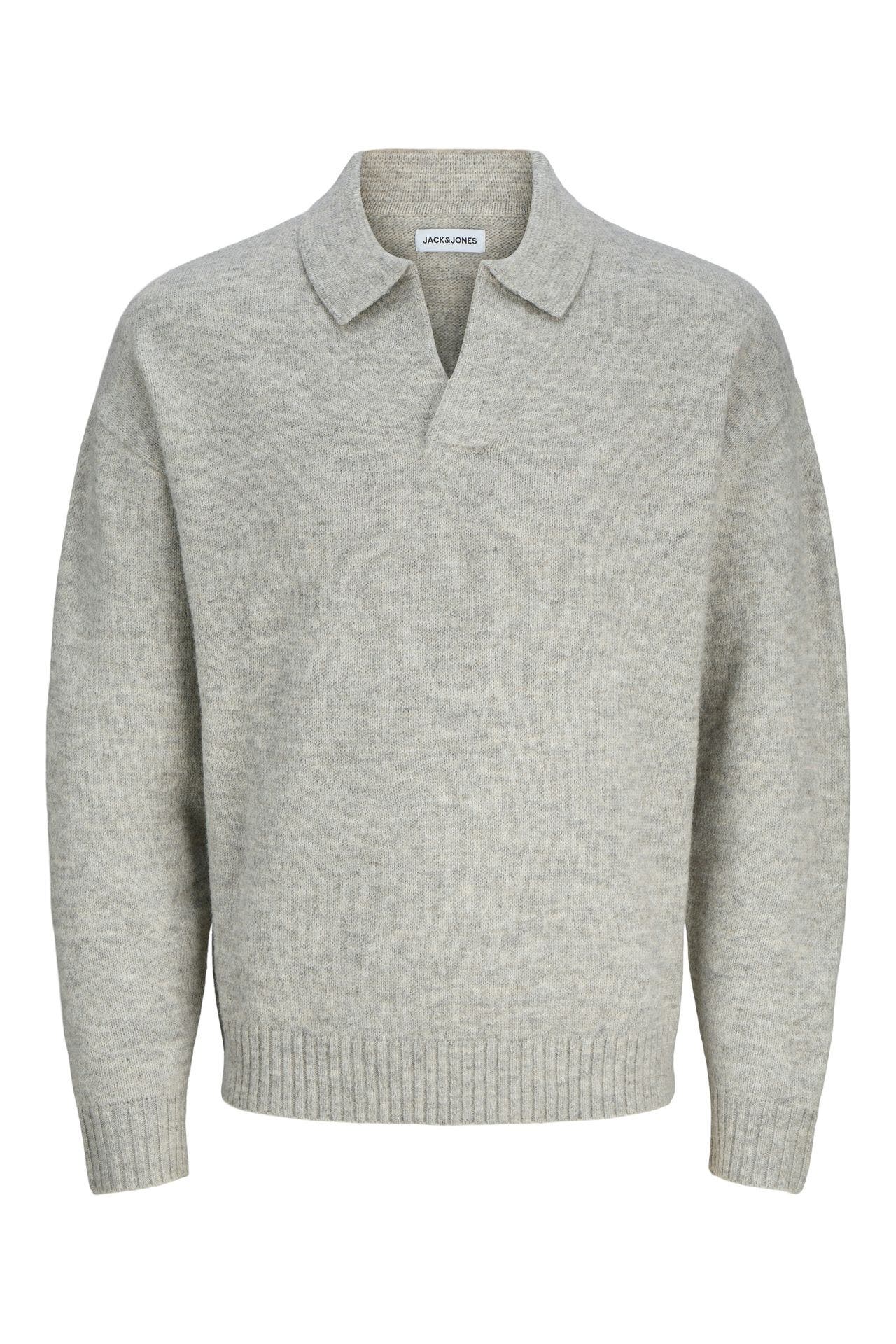 JACK & JONES Strickpullover 'Ollie' hellgrau, Bild 1