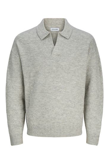 JACK & JONES - Strickpullover 'Ollie' hellgrau