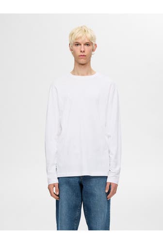 SELECTED Longsleeve weiß