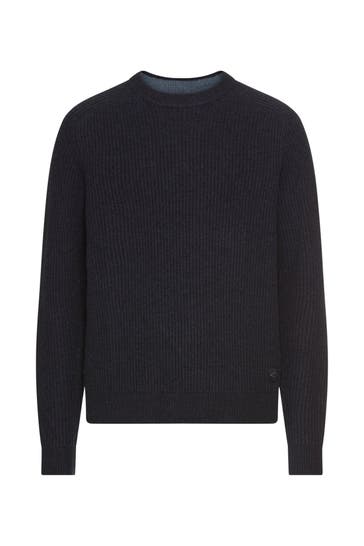 CAMEL ACTIVE Wollpullover nachtblau