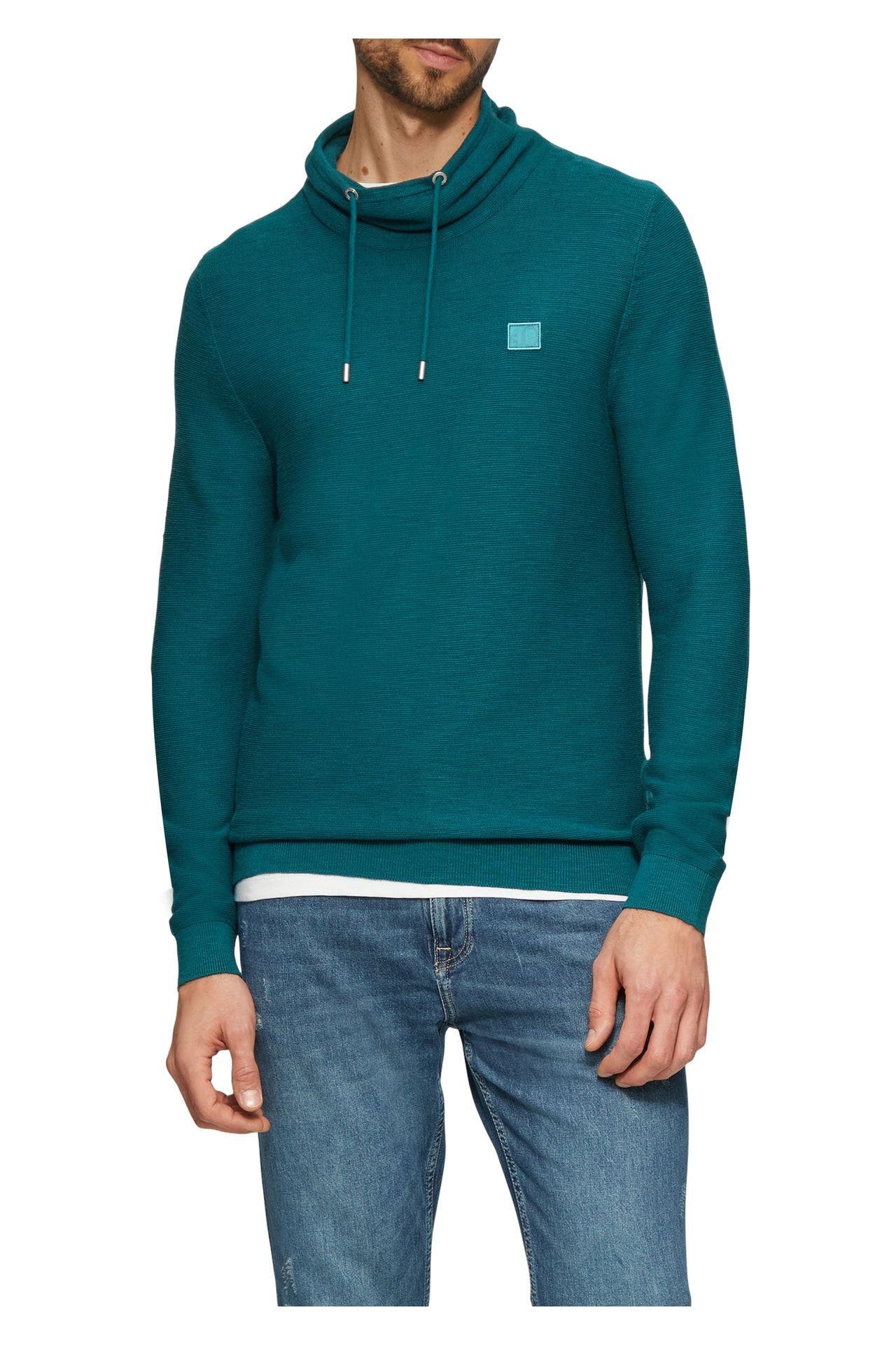 S.OLIVER Strickpullover petrol, Bild 1