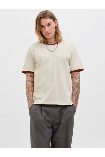 JACK & JONES T-Shirt ecru
