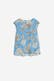Blusentop blau floral