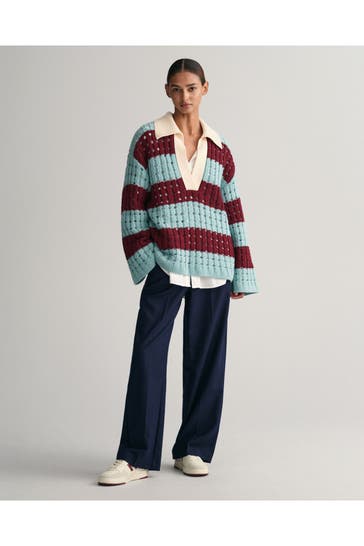 GANT Wollmix-Strickshirt gestreift