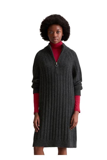 MARC O'POLO DENIM Strickkleid dunkelgrau