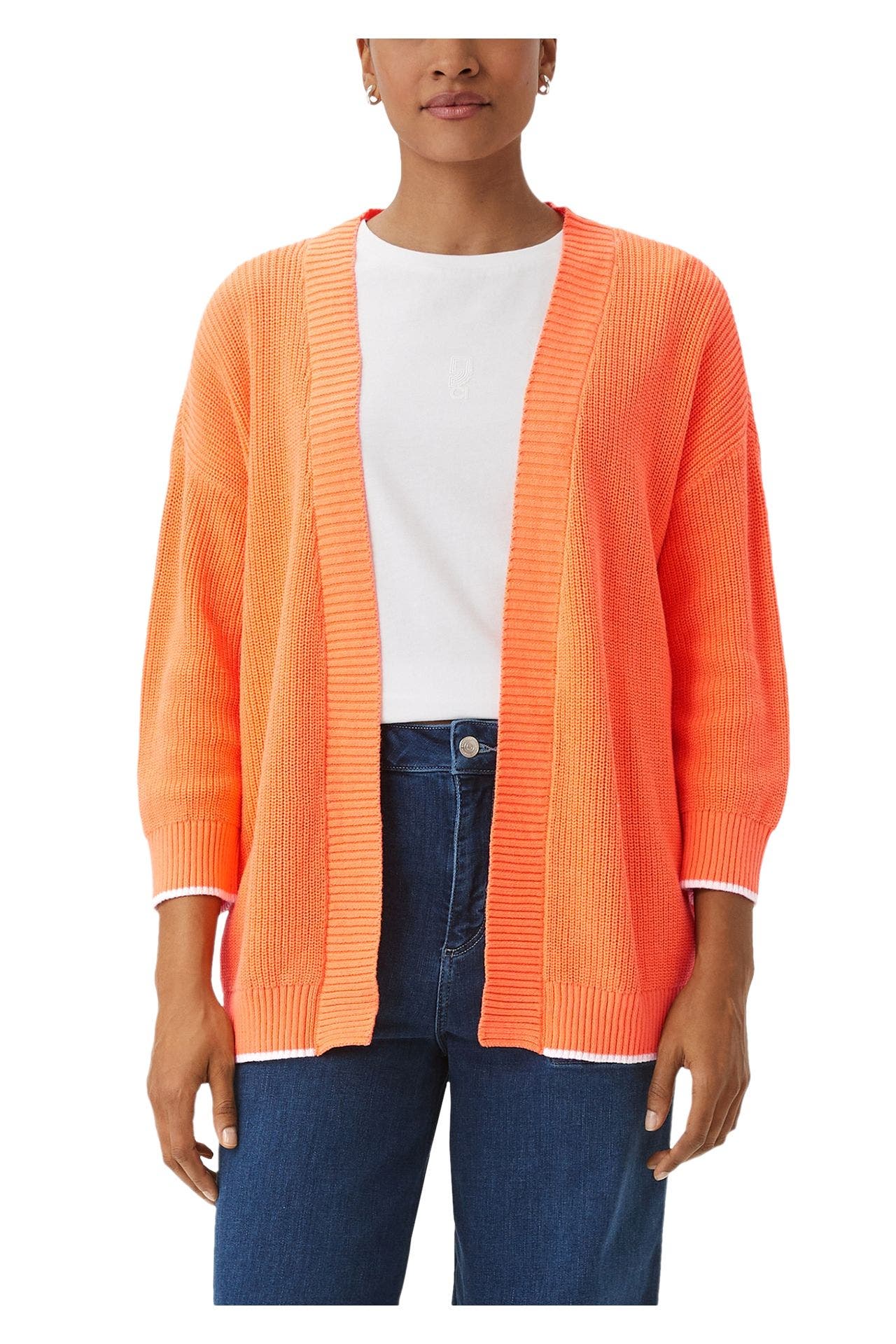 COMMA, Cardigan orange, Bild 1