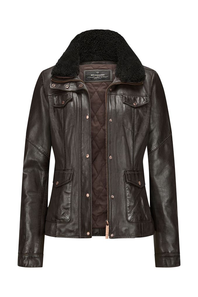 Lederjacke Damen Milestone