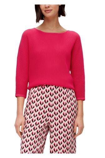S.OLIVER BLACK LABEL Strickpullover magenta