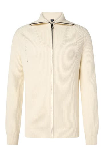 JOOP! Strickjacke 'Xavero' ecru