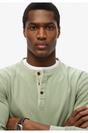 SUPERDRY Longsleeve salbeigrün