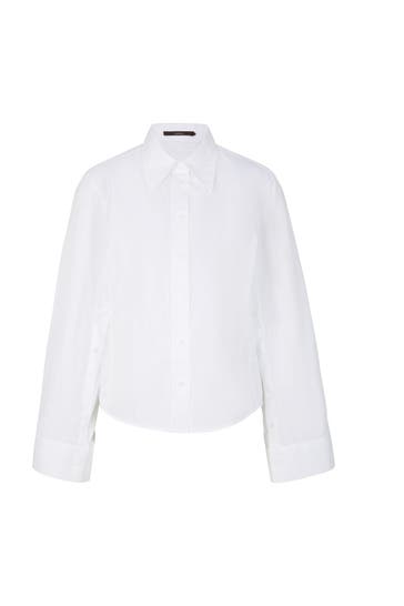 WINDSOR. Business-Bluse Popeline-Hemdbluse mit weitem Arm in Weiß weiß